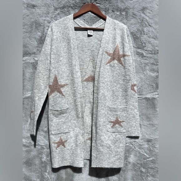 EUC Sweet Romeo 3/4 length sweater w/ stars and pockets Size XS - Picture 1 of 6